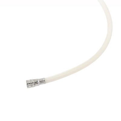 White Tecline Proflex braided LP regulator hose and fitting
