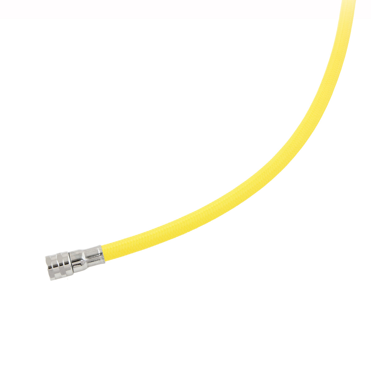 Yellow Tecline Proflex LP hose for an octopus, fitting end