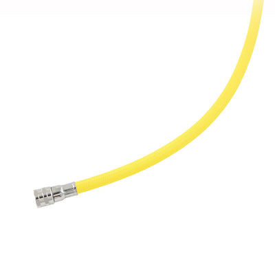Yellow Tecline Proflex LP hose for an octopus, fitting end