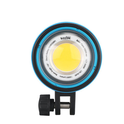 WeeFine Solar Flare 13000 Pro front face showing the COB emitter