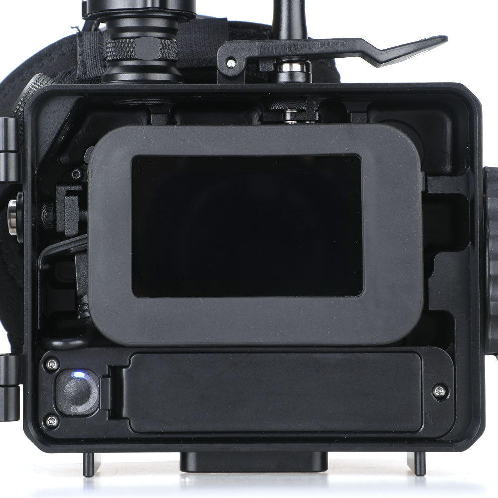 WeeFine WFH-GP1 rear with an action camera screen visible
