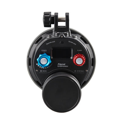 WeeFine WFS05 rear panel with the screen and blue and red knobs