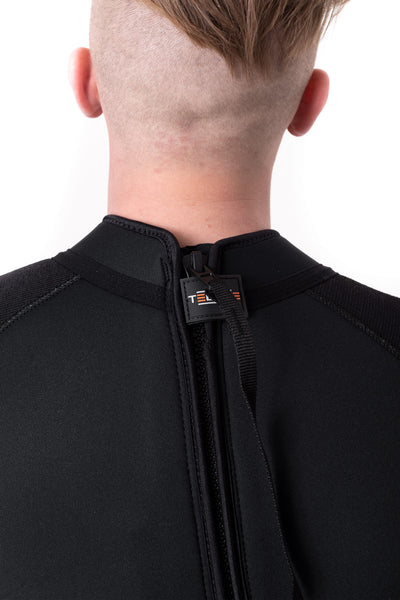Proterm 7 mm overall back zip at the neck