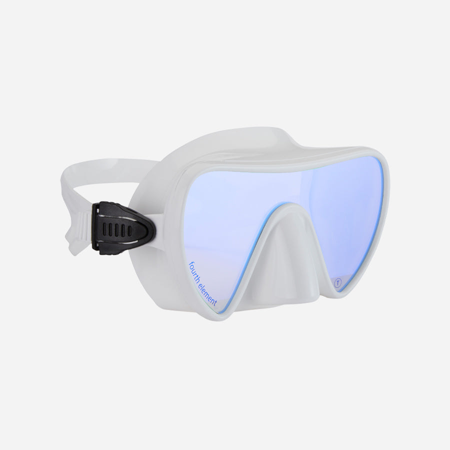 Fourth Element Scout Mask white skirt Clarity lens front