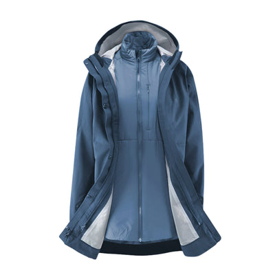 WOMENS ATLANTIC 3 IN 1 COAT BLUE