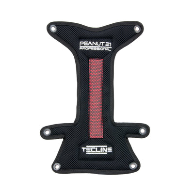 Tecline H Professional backplate soft pad with a red mesh centre panel