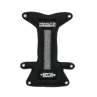 Tecline H Professional backplate soft pad with a grey mesh centre panel