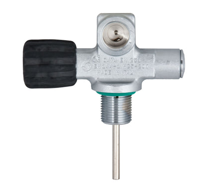 Tecline expandable mono valve, right version, with the side port on the right and black handwheel