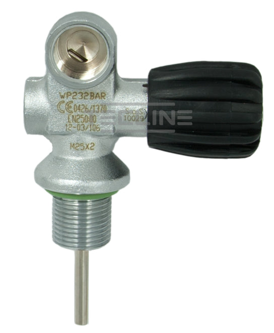 Tecline tall mono cylinder valve G5/8, 232 bar, left-hand version