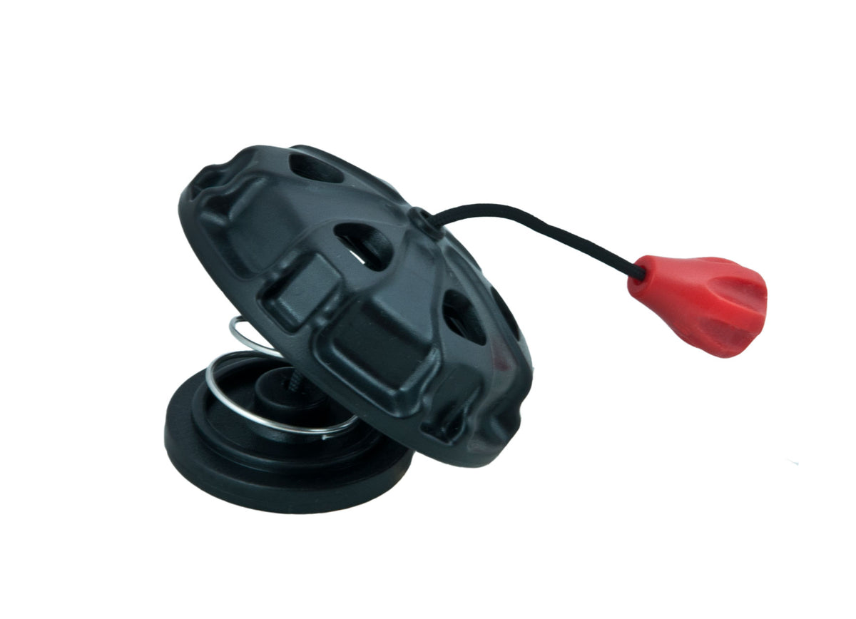 Tecline over pressure dump valve, new thread, with red pull handle