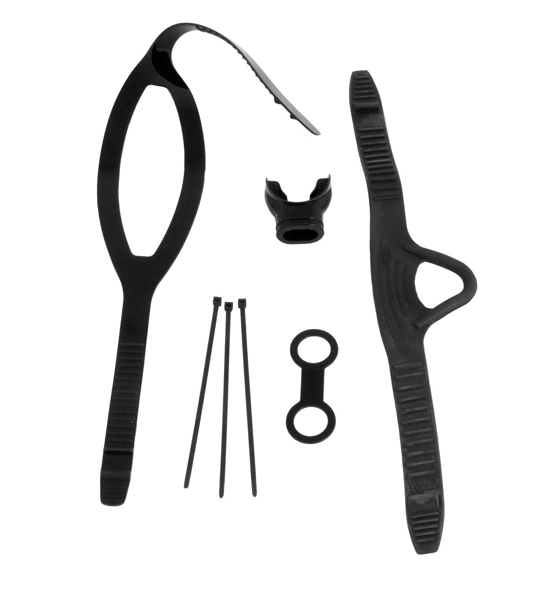 Scubatech accessories kit: mask strap, fin strap, mouthpiece and snorkel holder
